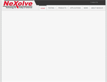 Tablet Screenshot of nexolvematerials.com